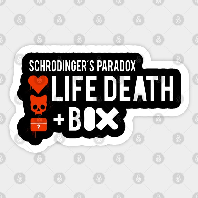 LIFE DEATH + BOX Sticker by SIMPLICITEE